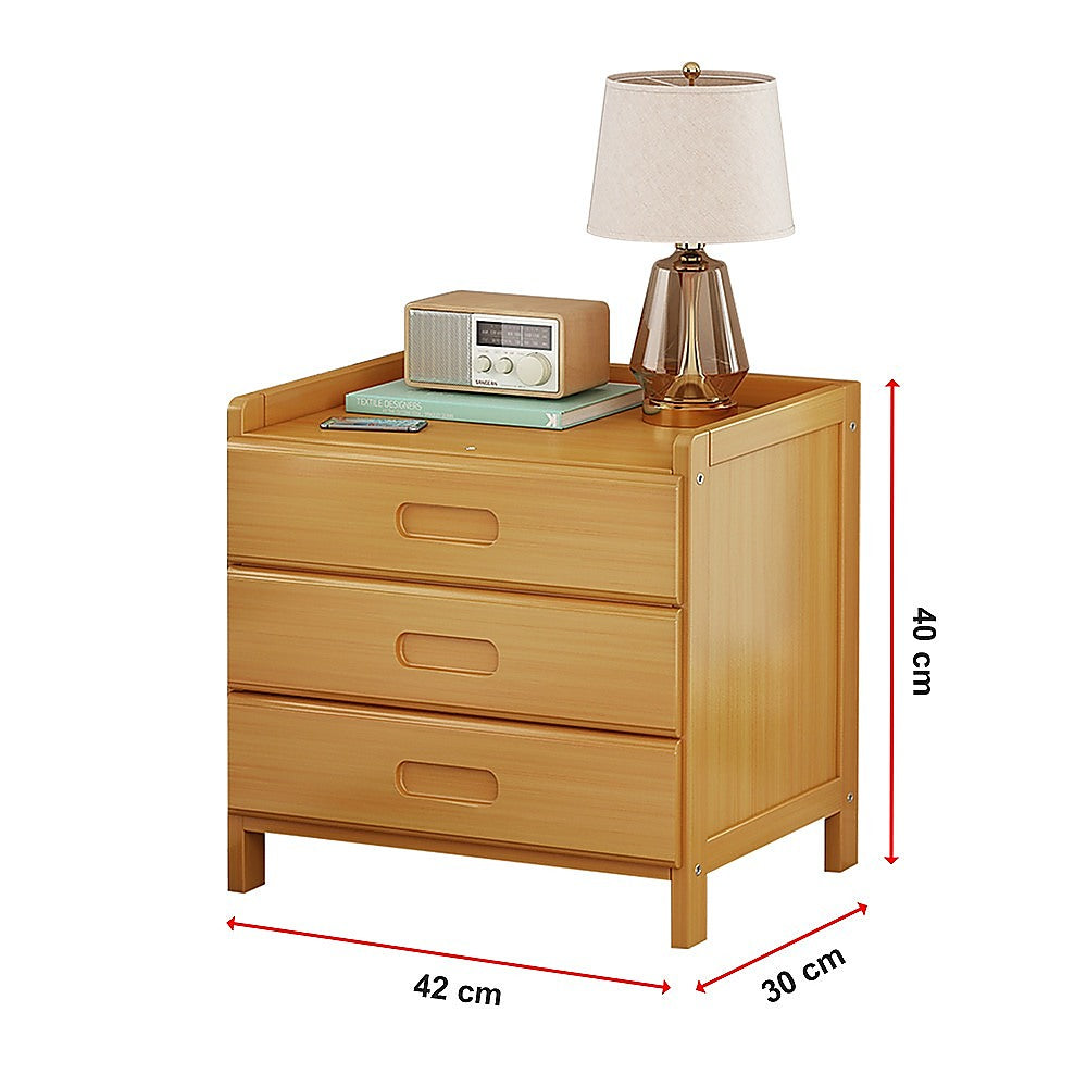 Bedside Tables: Bamboo Bedside Table Nightstand Storage Bedroom Sofa Side Stand