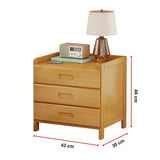 Bedside Tables: Bamboo Bedside Table Nightstand Storage Bedroom Sofa Side Stand