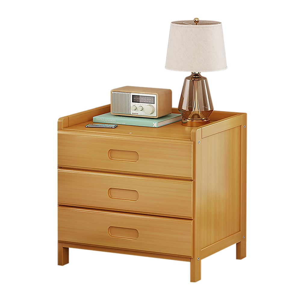 Bedside Tables: Bamboo Bedside Table Nightstand Storage Bedroom Sofa Side Stand