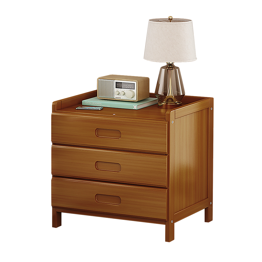 Bedside Tables: Bamboo Bedside Table Nightstand Storage Bedroom Sofa Side Stand