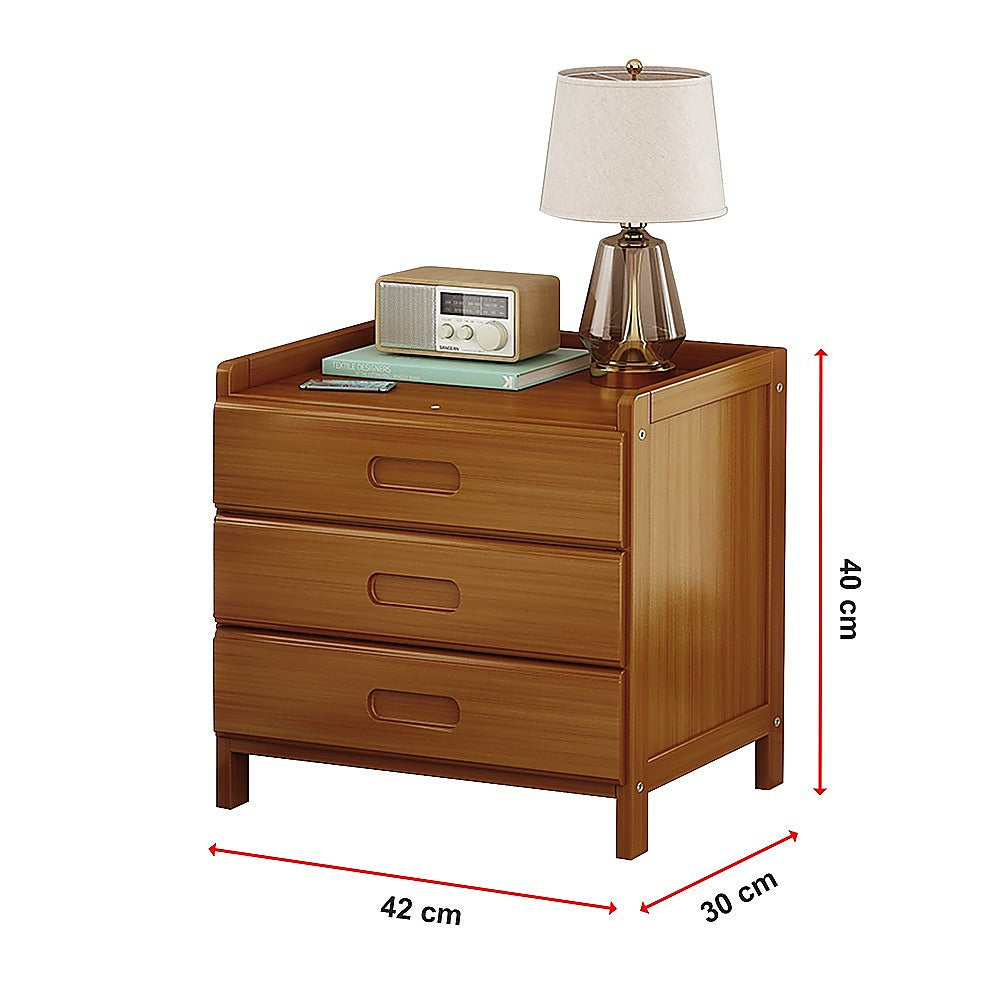 Bedside Tables: Bamboo Bedside Table Nightstand Storage Bedroom Sofa Side Stand
