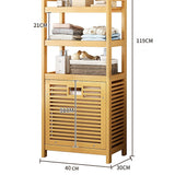 Sofas & Sofa Beds: Bamboo 2-in-1 Laundry Hamper Side Table with 2 Shelves and Clothes Basket