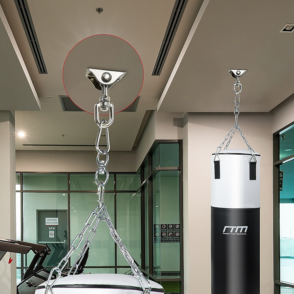 Hardware Hooks: 360 Degree Swivel Swing Hanger with Stainless Steel Hook for Ceiling Heavy Duty Hanging Gym Equipment