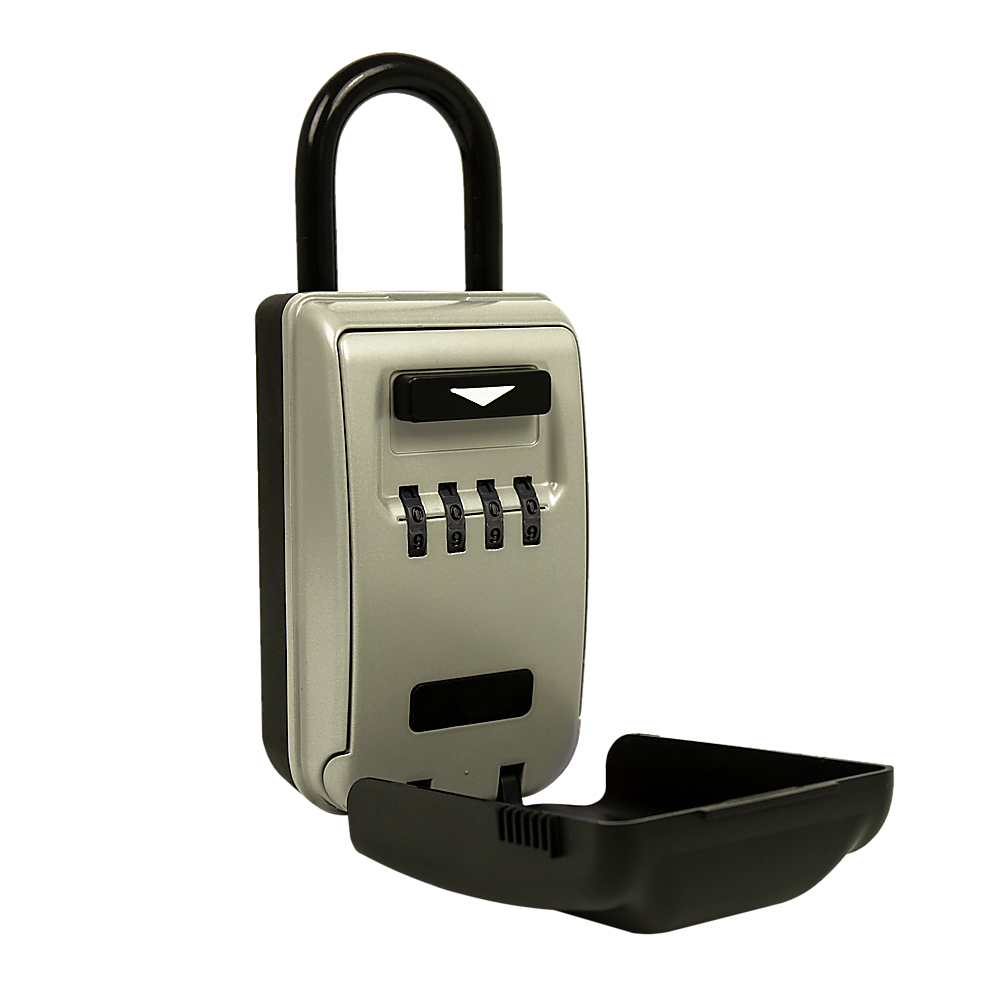 Masonry Tools: Security 4 Digit Combination Cable Lock Box With Luminous Dials