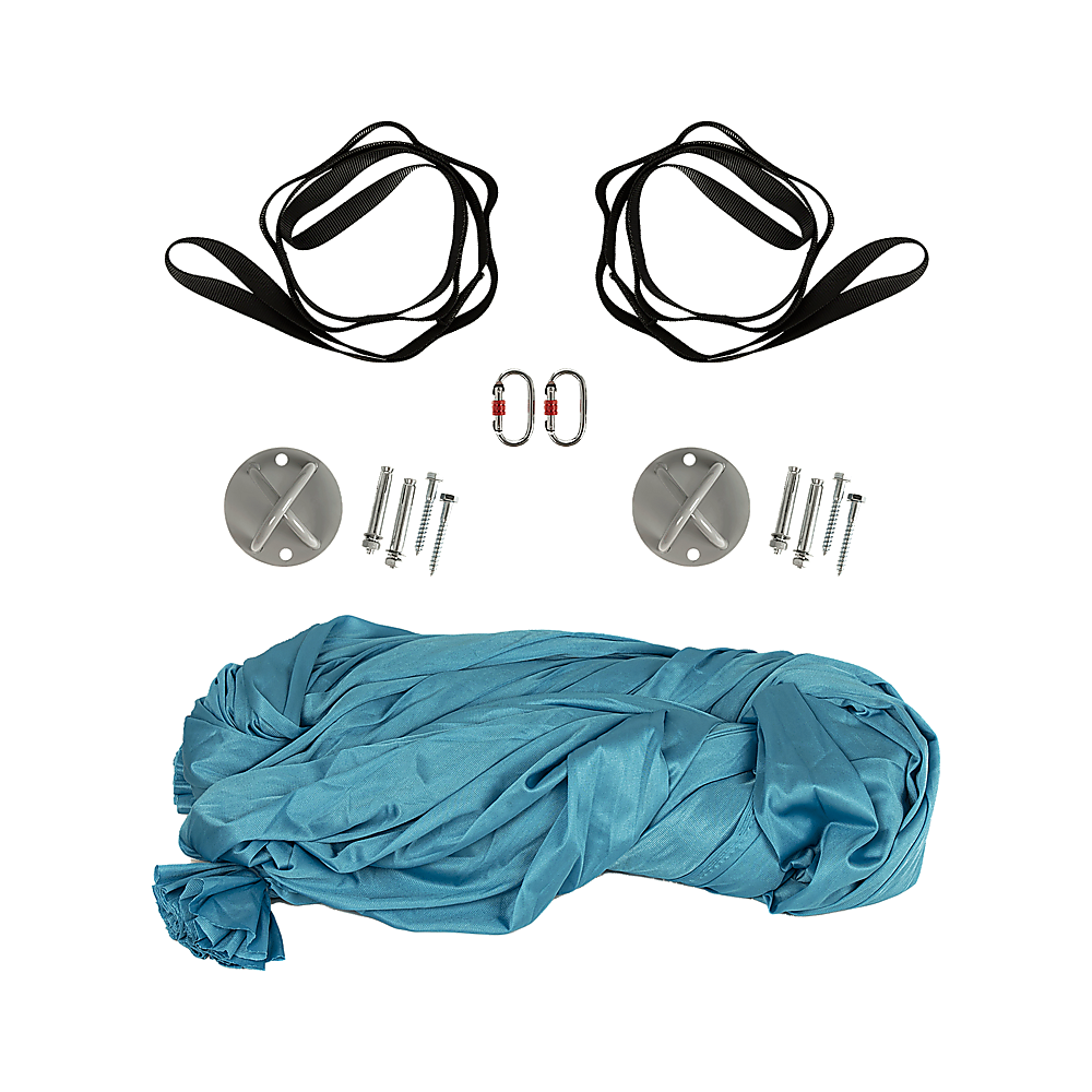 Yoga & Pilates: 5x2.8m Yoga Pilates Aerial Silk Kit Swing Anti-Gravity Hammock