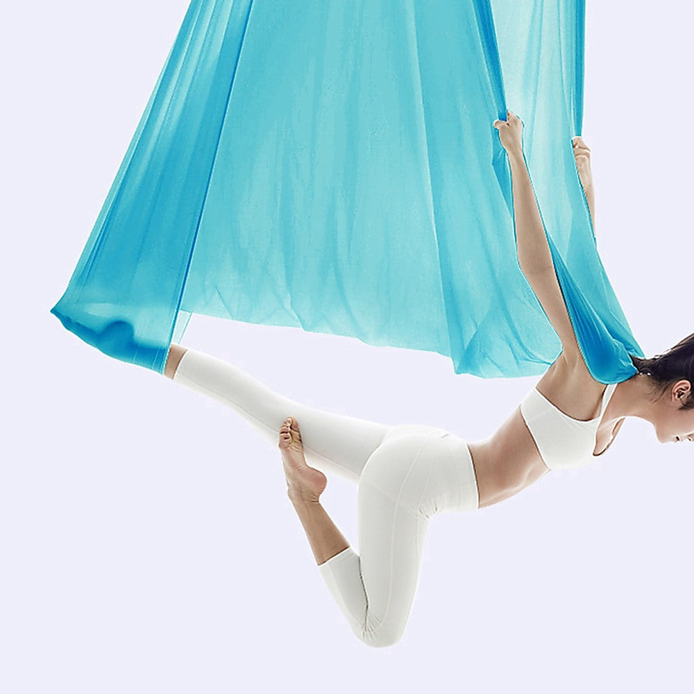 Yoga & Pilates: 5x2.8m Yoga Pilates Aerial Silk Kit Swing Anti-Gravity Hammock