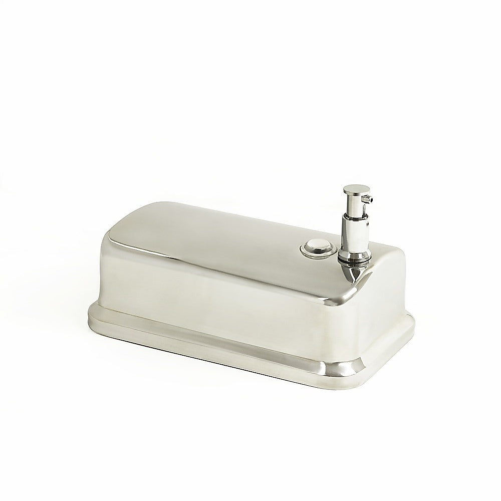 Bath Caddies: 304 Stainless Steel Commercial Liquid Soap Hand Sanitiser Dispenser Wall Mount Bathroom Kitchen Office Hospital Restaurant 1000ml