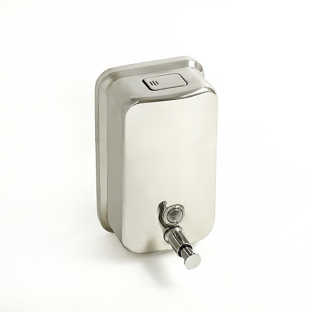 Bath Caddies: 304 Stainless Steel Commercial Liquid Soap Hand Sanitiser Dispenser Wall Mount Bathroom Kitchen Office Hospital Restaurant 1000ml