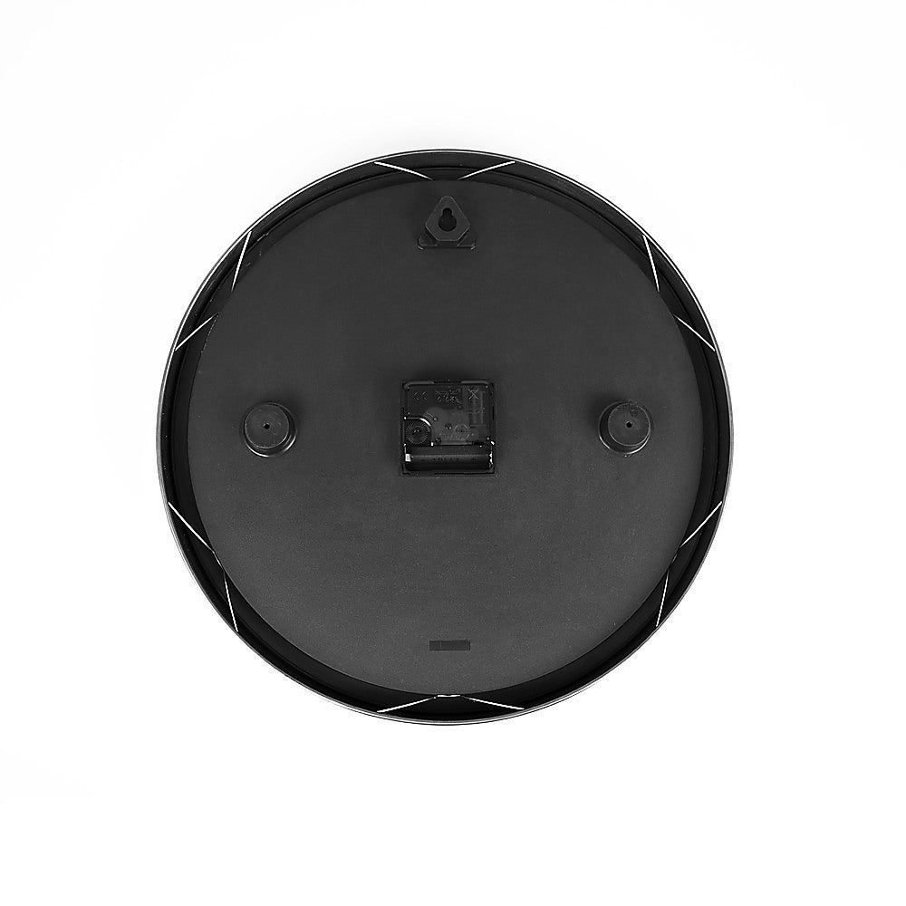Clocks: Modern Wall Clock Silent Non-Ticking Quartz Battery Operated Stainless Steel