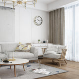 Clocks: Modern Wall Clock Silent Non-Ticking Quartz Battery Operated Stainless Steel