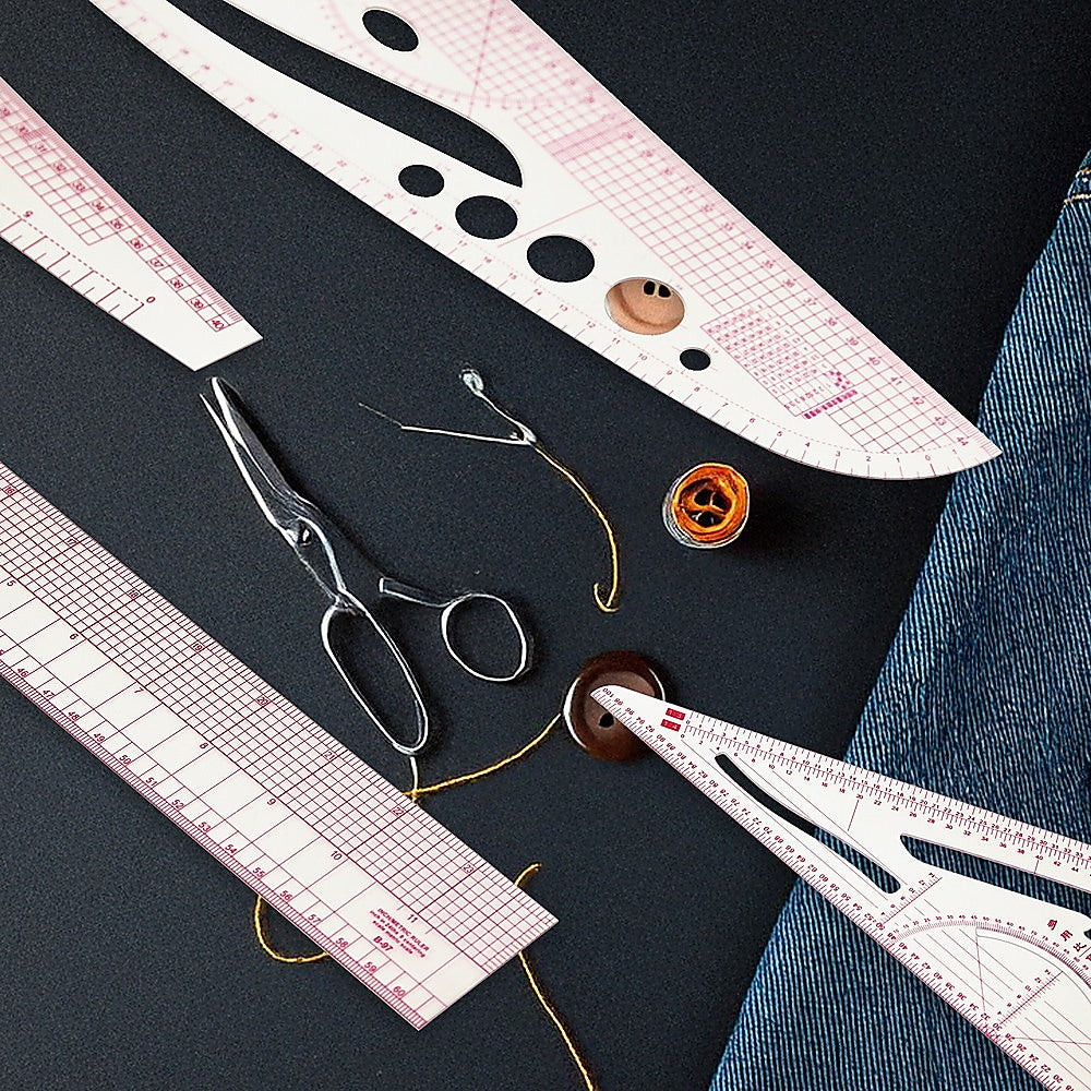 Arts & Crafts: 9pc French Curve Ruler Set DIY Sewing Pattern Measuring Tool for Dressmaker