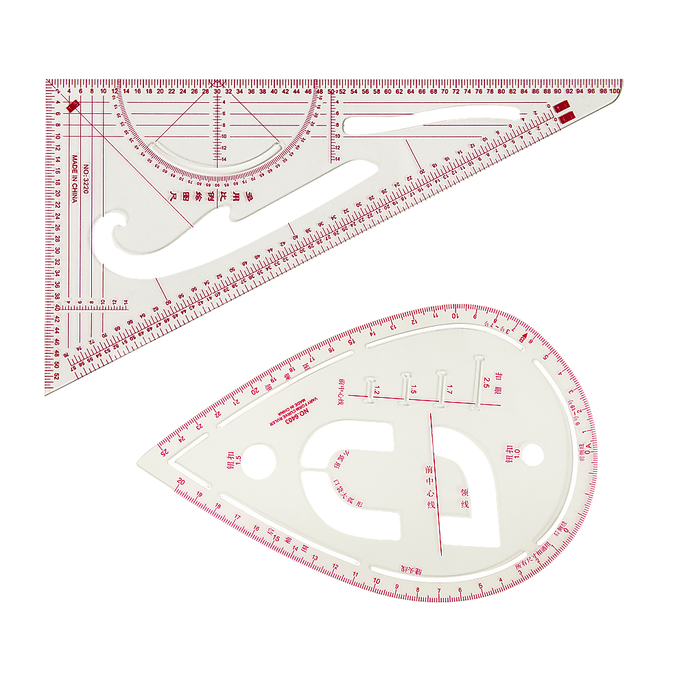 Arts & Crafts: 9pc French Curve Ruler Set DIY Sewing Pattern Measuring Tool for Dressmaker