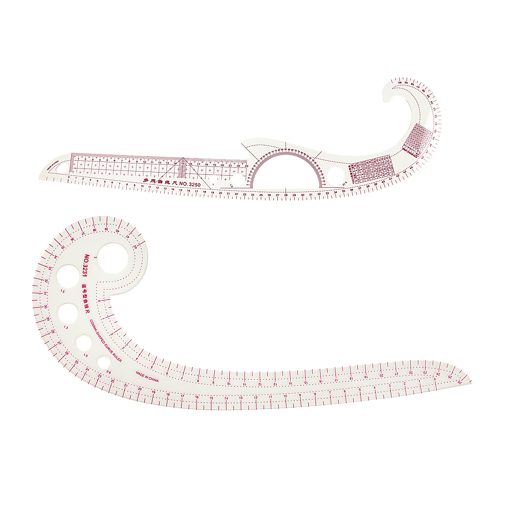 Arts & Crafts: 9pc French Curve Ruler Set DIY Sewing Pattern Measuring Tool for Dressmaker
