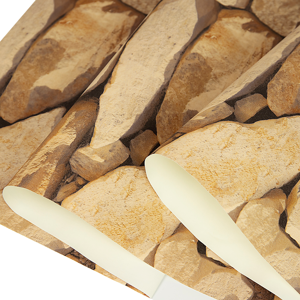 Building Materials: Rustic Rock Brick Wallpaper