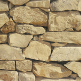 Building Materials: Rustic Rock Brick Wallpaper
