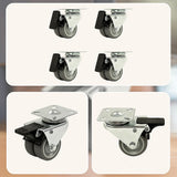 Ladders & Scaffolding: 4x 2 Inch Heavy Duty Swivel Castor Wheels 50mm Brake