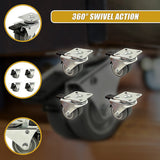 Ladders & Scaffolding: 4x 2 Inch Heavy Duty Swivel Castor Wheels 50mm Brake