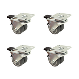Ladders & Scaffolding: 4x 2 Inch Heavy Duty Swivel Castor Wheels 50mm Brake