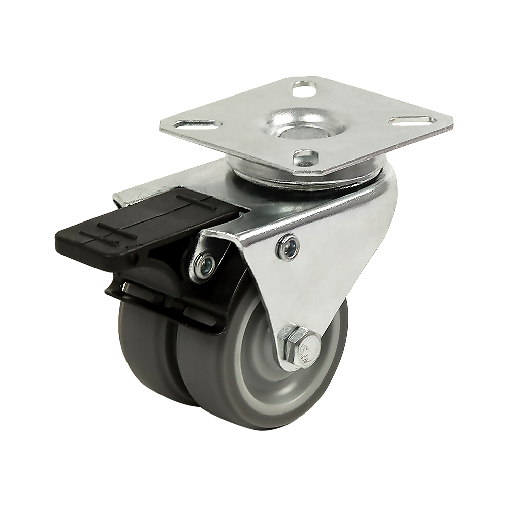 Ladders & Scaffolding: 4x 2 Inch Heavy Duty Swivel Castor Wheels 50mm Brake