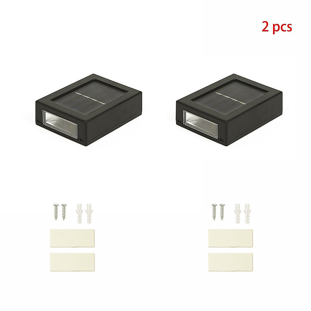 Gardening Accessories: 2pc Outdoor Solar LED Deck Lights Garden Patio Pathway Stairs Warm White
