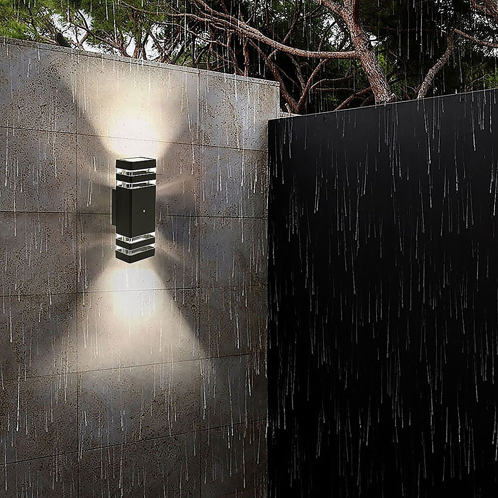 Gardening Accessories: Modern 12 Inch LED Up Down Wall Light Dual Lamp with Dusk to Dawn Sensor