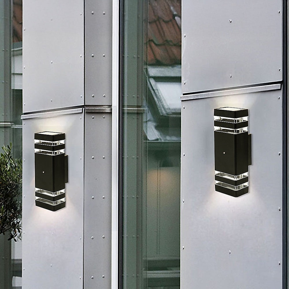 Gardening Accessories: Modern 12 Inch LED Up Down Wall Light Dual Lamp with Dusk to Dawn Sensor
