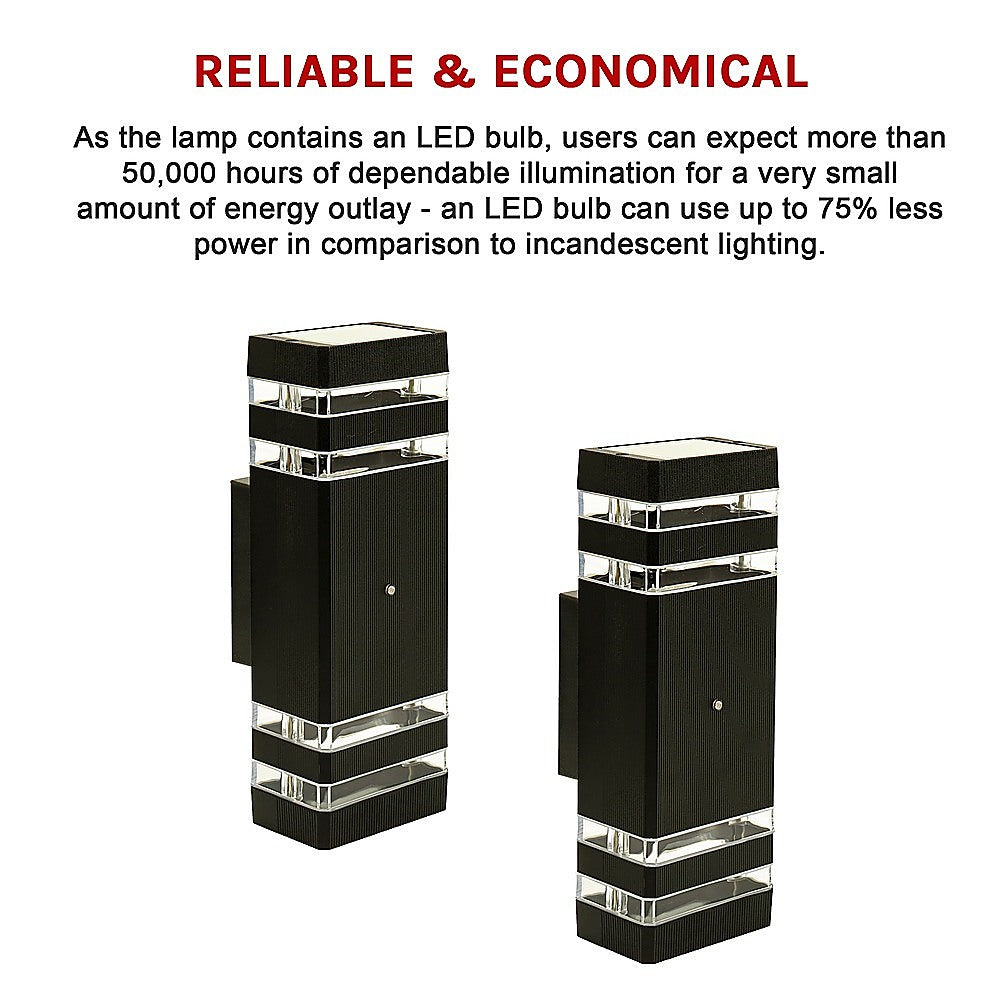 Gardening Accessories: Modern 12 Inch LED Up Down Wall Light Dual Lamp with Dusk to Dawn Sensor