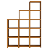 3 Piece Bamboo Adjustable Shelf Set – Bookcase Display Storage Rack Stand