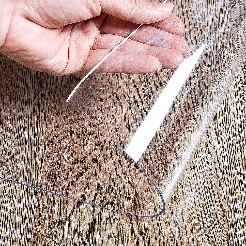 Kitchen Utensils: PVC Tablecloth Protector Table Cover Dining Table Cloth Plastic 2134x1070mm 1.5mm