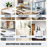 Kitchen Utensils: PVC Tablecloth Protector Table Cover Dining Table Cloth Plastic 2134x1070mm 1.5mm
