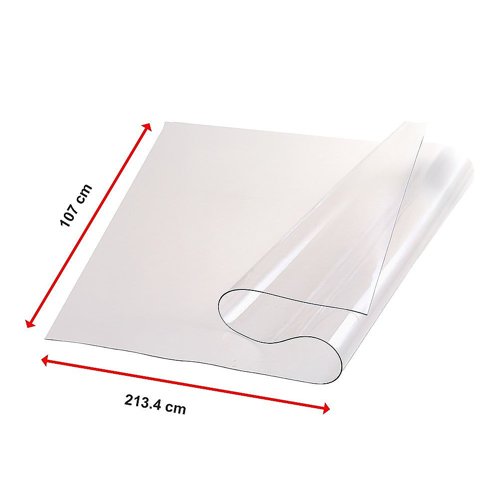 Kitchen Utensils: PVC Tablecloth Protector Table Cover Dining Table Cloth Plastic 2134x1070mm 1.5mm