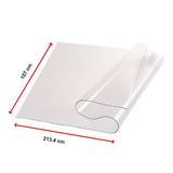 PVC Tablecloth Protector Table Cover Dining Table Cloth Plastic 2134x1070mm 1.5mm