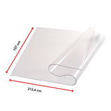 Kitchen Utensils: PVC Tablecloth Protector Table Cover Dining Table Cloth Plastic 2134x1070mm 1.5mm