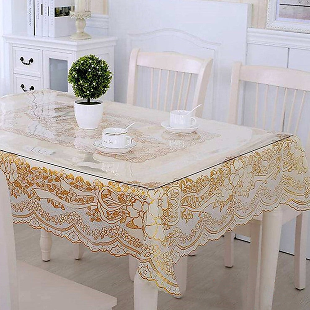 Kitchen Utensils: PVC Tablecloth Protector Table Cover Dining Table Cloth Plastic 2800x1170mm 2.0mm