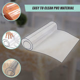 Kitchen Utensils: PVC Tablecloth Protector Table Cover Dining Table Cloth Plastic 2800x1170mm 2.0mm