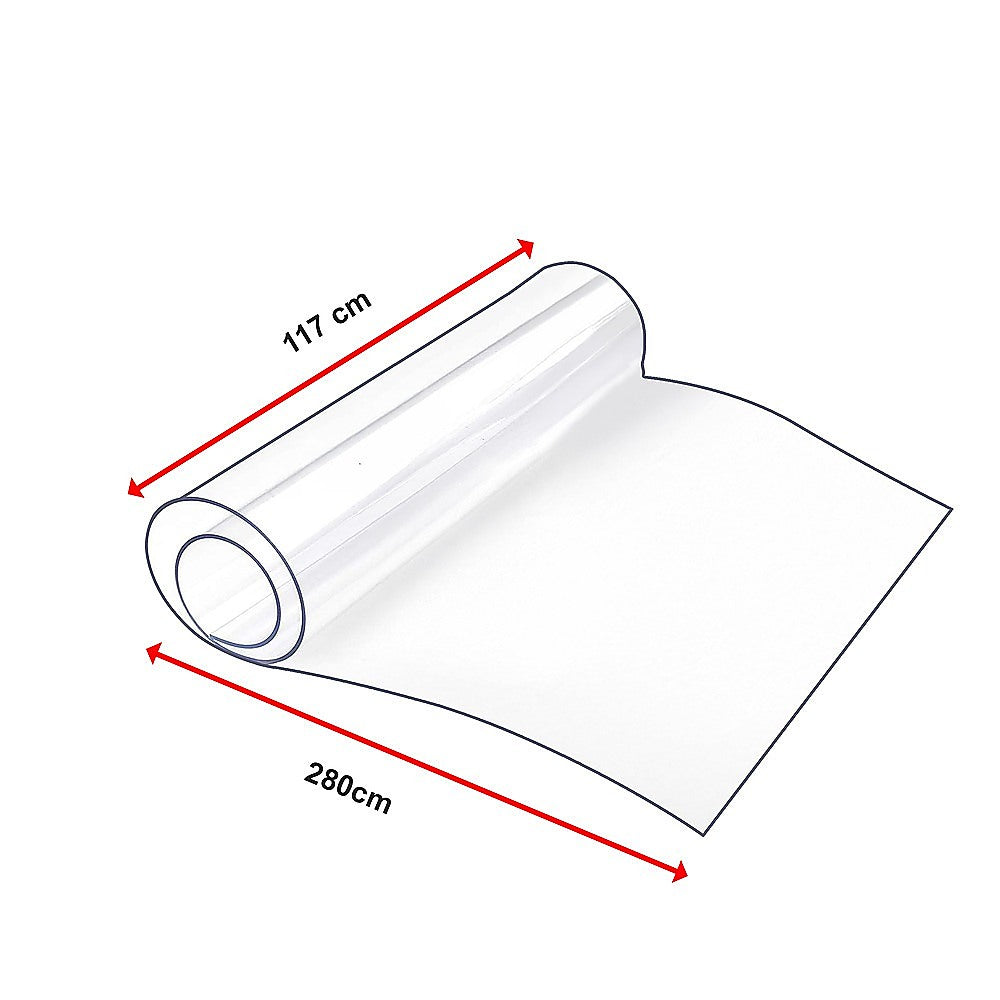 Kitchen Utensils: PVC Tablecloth Protector Table Cover Dining Table Cloth Plastic 2800x1170mm 2.0mm