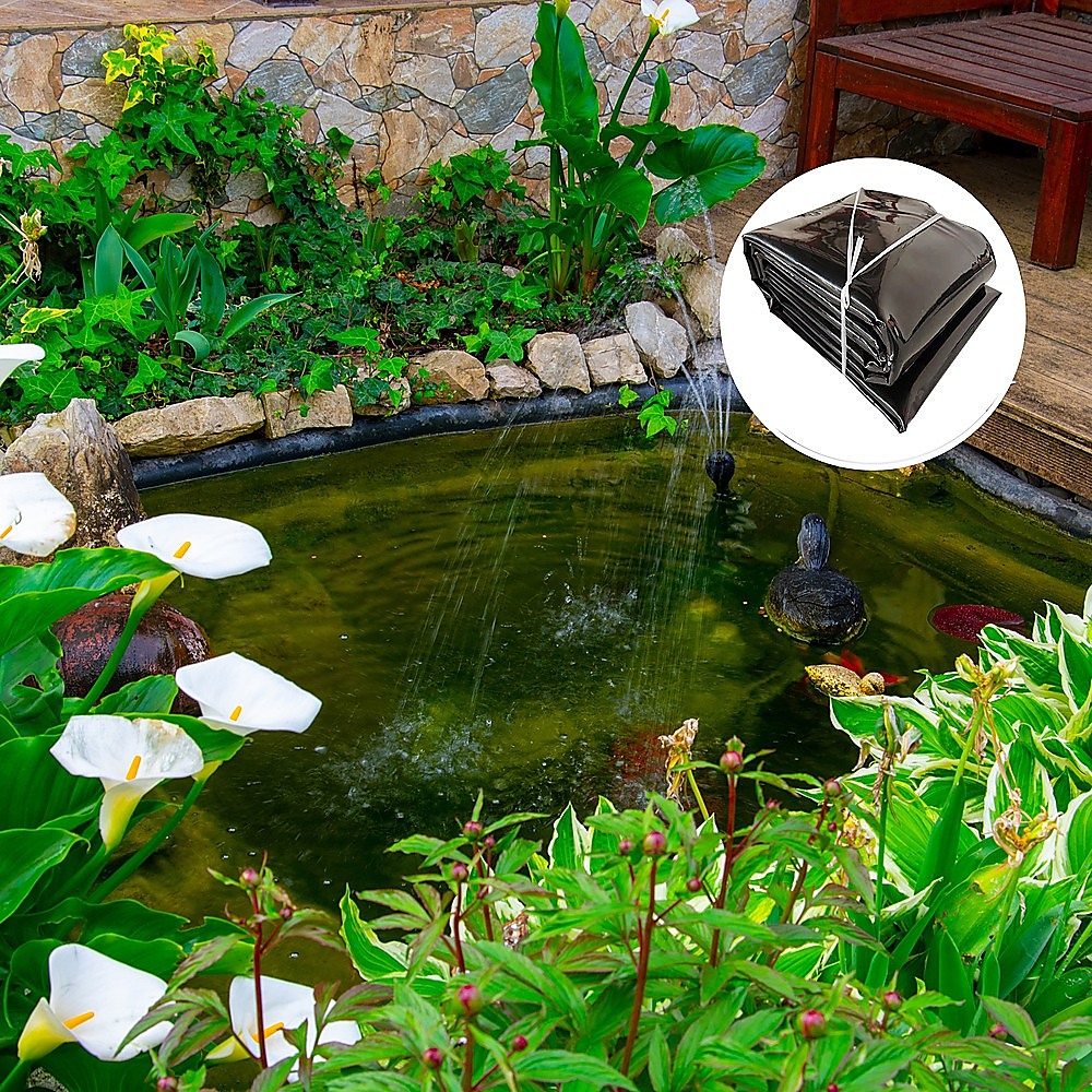 Gardening Accessories: Fish Pond Liner 3 x 4.6m x 0.5mm Garden Pool Membrane Reinforced