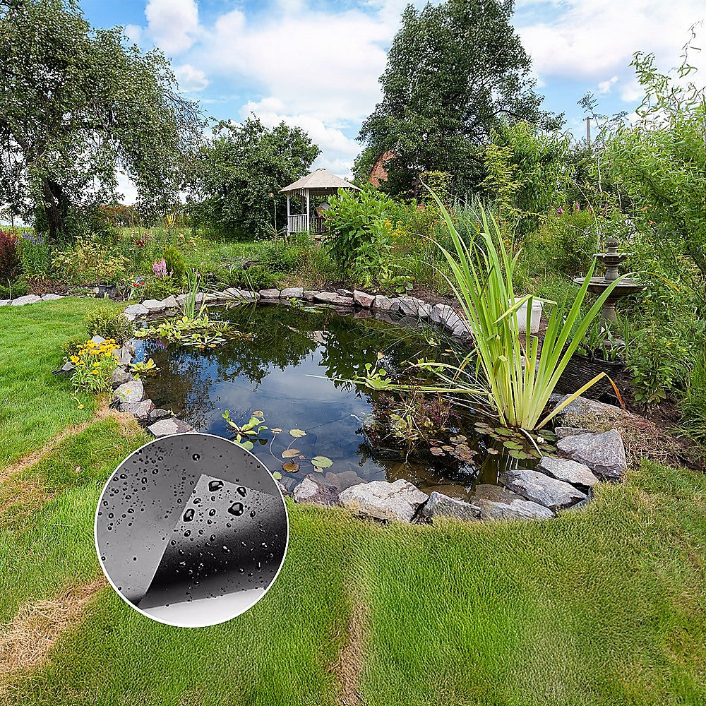 Gardening Accessories: Fish Pond Liner 3 x 4.6m x 0.5mm Garden Pool Membrane Reinforced