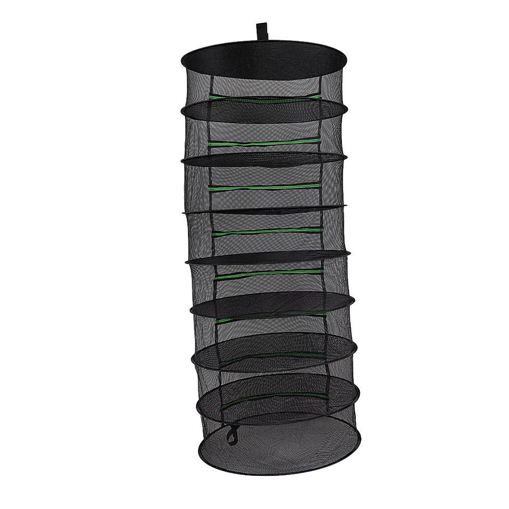 Gardening Accessories: Herb Drying Rack Net 8 Layer Dryer Mesh Hanging Dryer Rack Zipper Dry Rack