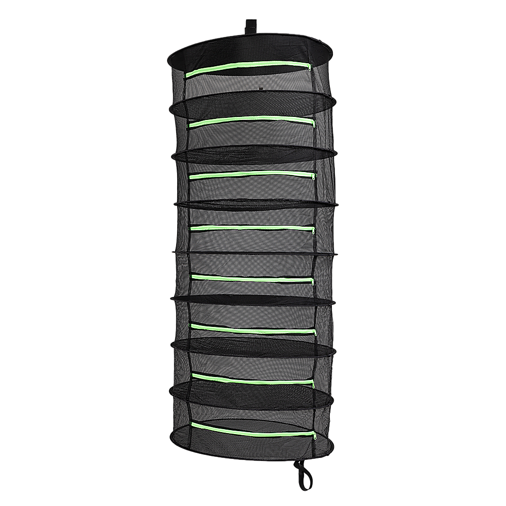 Gardening Accessories: Herb Drying Rack Net 8 Layer Dryer Mesh Hanging Dryer Rack Zipper Dry Rack