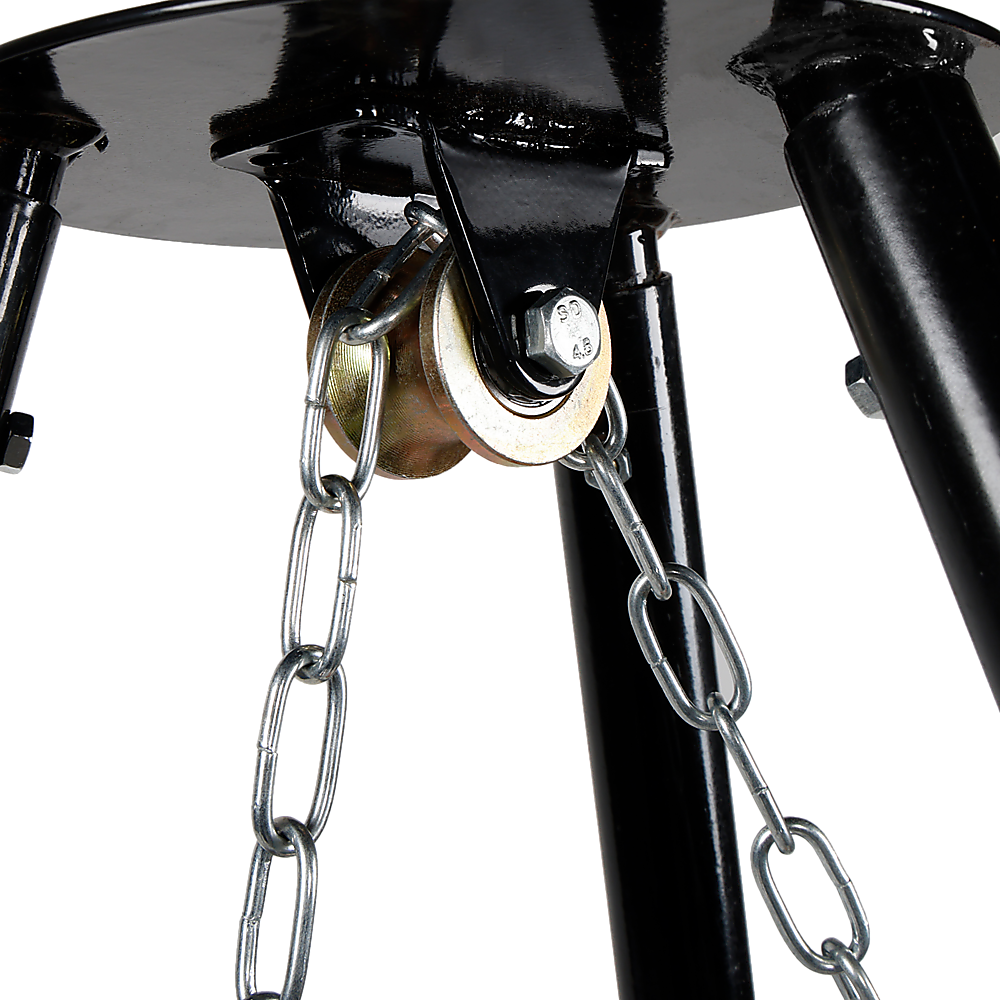 Tripod Garden Fire Pit BBQ – Cast Iron & Steel Round Outdoor Fire Bowl