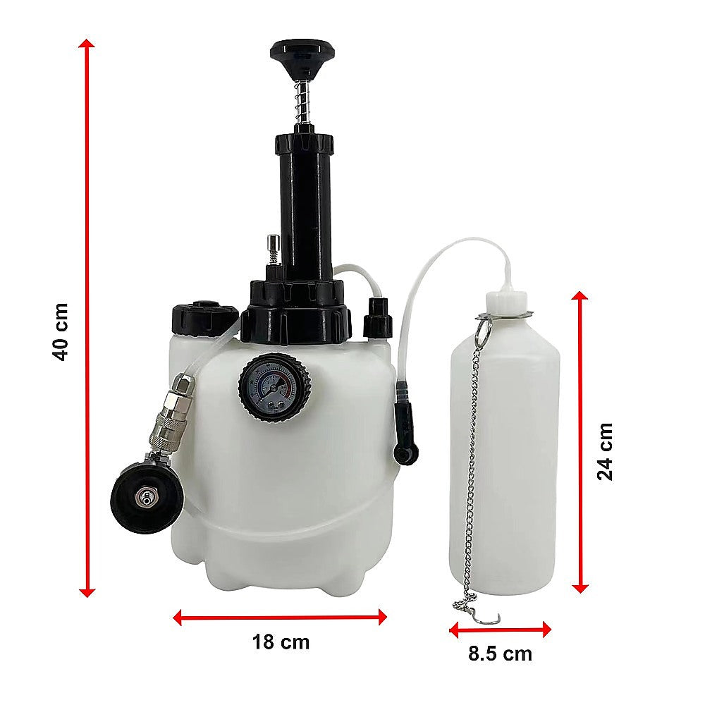 Masonry Tools: Bleed Tool Pressure 3 ltr Brake & Clutch Bleeding System Fluid Bleeder