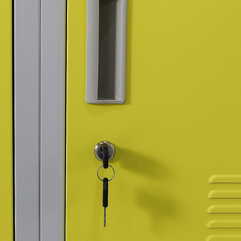 Storage Cabinets & Lockers: 12-Door Locker for Office Gym Shed School Home Storage - Standard Lock with 2 Keys