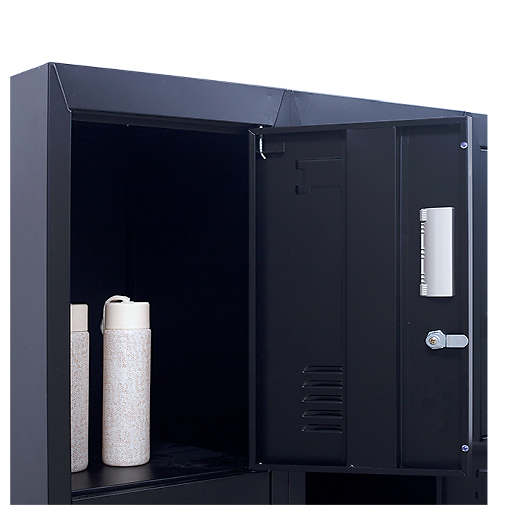 Storage Cabinets: 12-Door Locker for Office Gym Shed School Home Storage - Standard Lock with Keys