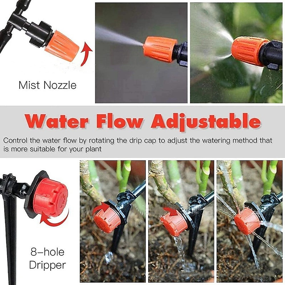 Gardening Accessories: Drip Irrigation System Plant Self Garden Watering Hose Spray Kit