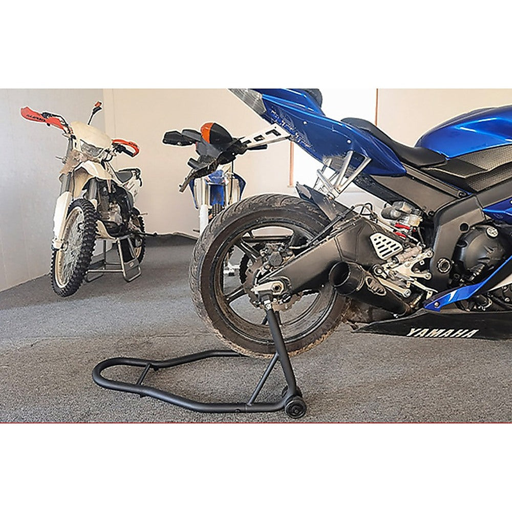 Masonry Tools: Rear Motorcycle Stand Heavy-Duty Motorbike Lift Paddock Carrier Bike Fork