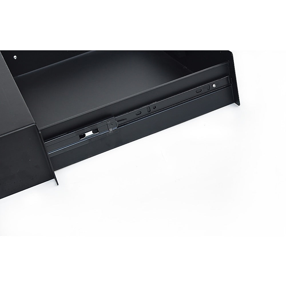 Audio Accessories: 19" Rack Mount 2U Locking Drawer Pro Audio DJ Server Rack Lock Storage Cabinet