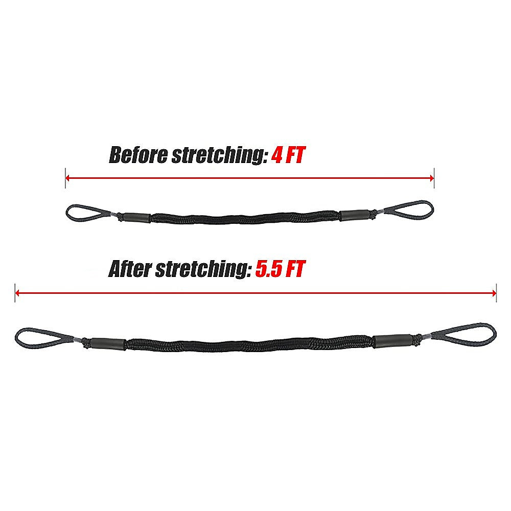 Masonry Tools: 4 Pack Marine Bungee Dock Line Boat Mooring Rope Anchor Cord Stretch