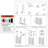 Coat Racks: Large Wooden 5 Tiers Hat Coat Stand Clothes Shoe Rack Hanger Hooks Shelf Storage