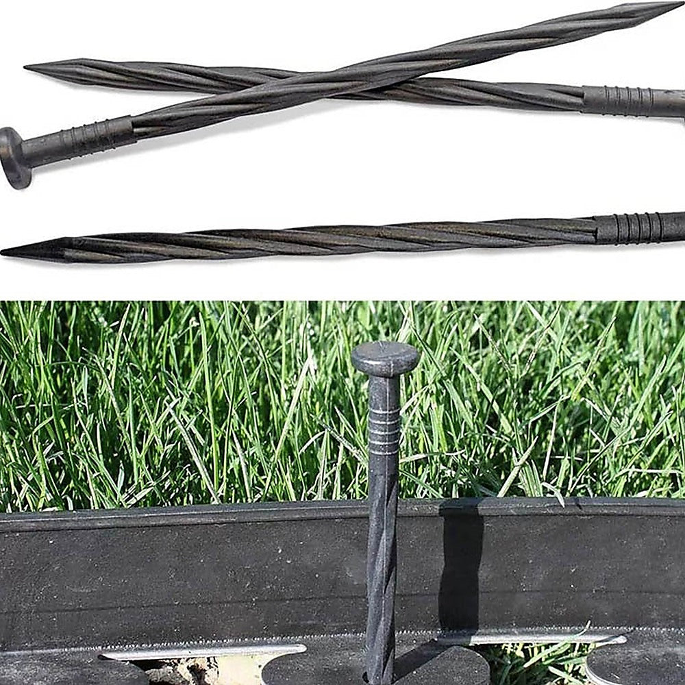 Gardening Accessories: Landscape No Dig Lawn Garden Edging Kit 10m Flexible Durable Border Paver